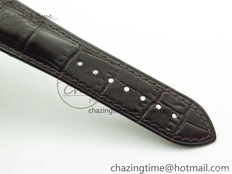 0325 De Ville Chronograph SS OMF 1:1 Best Edition White Dial On Brown Leather strap A Versatile 8111